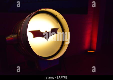 The Bat cave at Warner Bros studios in Los Angeles Stock Photo