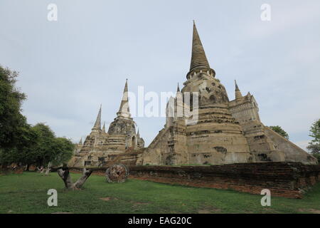 Wat Phra Si Sanphet - Ayutthaya Historical Park - Thailand Stock Photo