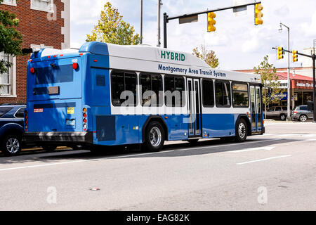 Montgomery Area Transit System hybrid city bus Stock Photo - Alamy