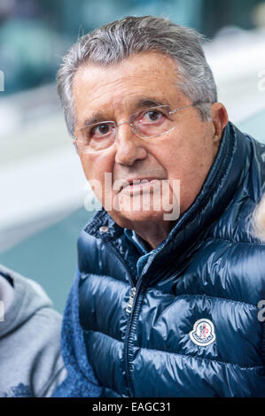 Carlo De Benedetti, Italian business man, chairman of editorial group 'L'Espresso' and former owner of Olivetti computers. Stock Photo