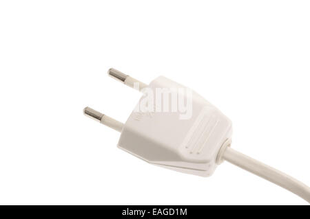 electric plug isolated on white background Stock Photo