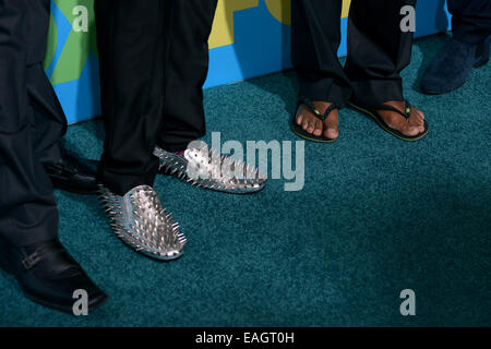 FOX NETWORKS 2014 UPFRONT PRESENTATION - Arrivals  Featuring: Trai Byers,Bryshere Gray,Lee Daniels,Jussie Smollet Where: Manhattan, New York, United States When: 13 May 2014 Stock Photo