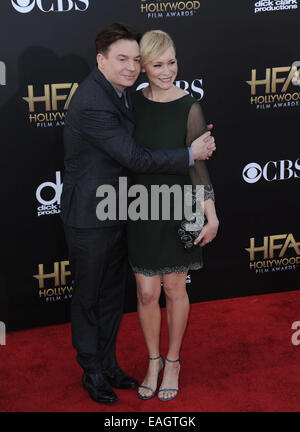 Los Angeles, California, USA. 14th Nov, 2014. Mike Myers, Kelly Tisdale attending the 18th Annual Hollywood Film Awards held at the Hollywood Palladium in Hollywood, California on November 14, 2014. 2014 Credit:  D. Long/Globe Photos/ZUMA Wire/Alamy Live News Stock Photo
