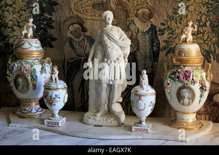 Pottery in Rosenborg Castle, Copenhagen, Zealand, Denmark, Europe Stock Photo