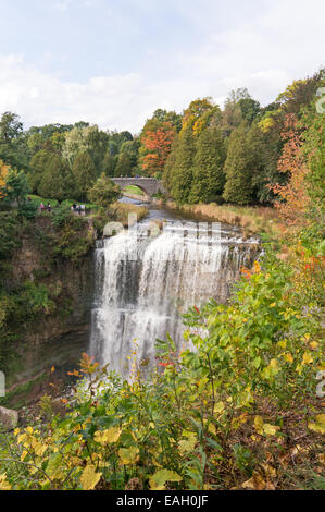 Websters falls in autumn, Dundas, Hamilton, Ontario, Canada Stock Photo