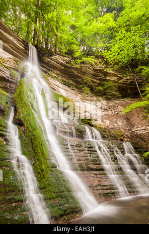 Cascade de Dioux, Saint Hilaire du Touvet, Natural park of Le Chartreuse, Isère, Rhône-Alpes, France Stock Photo