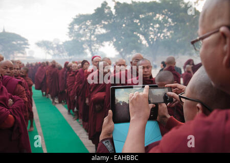 The Ananda pagoda festivals in Bagan Stock Photo