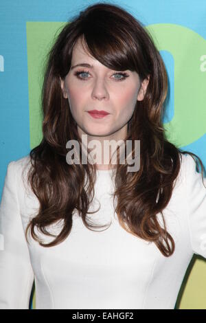 FOX Upfronts at The Beacon Theater - Arrivals  Featuring: Zooey Deschanel Where: NYC, New York, United States When: 13 May 2014 Stock Photo