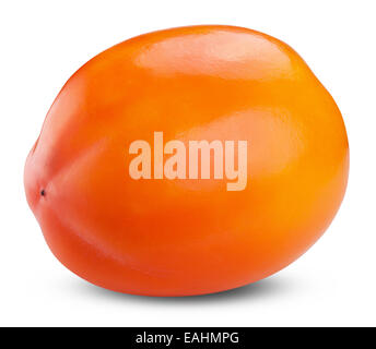 Persimmon fruit isolated on white background. Clipping path Stock Photo