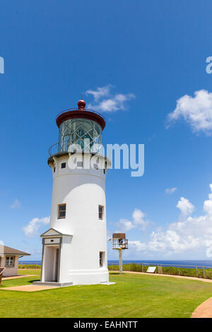 Kīlauea Point Lighthouse at Kīlauea Point National Wildlife Refuge, Kauai, Hawaii, USA Stock Photo