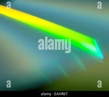 Reflections on compact disc. Colorful abstraction Stock Photo
