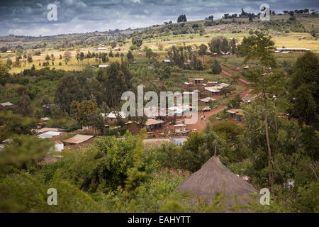 The roads of Bukwo District Uganda, located in the foothills of Mount