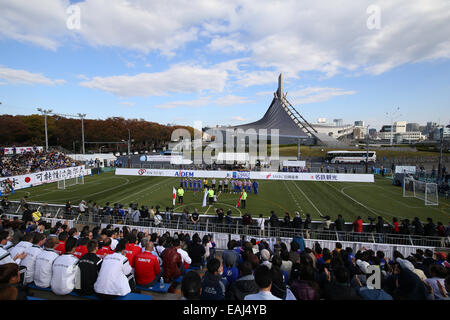 National Yoyogi Stadium Futsal Court, Tokyo, Japan. 16th Nov, 2014. General View, NOVEMBER 16, 2014 - Football 5-a-side/Soccer : IBSA Blind Football World Championships 2014 Group A match between Japan 1-0 Paraguay at National Yoyogi Stadium Futsal Court, Tokyo, Japan. Credit:  Shingo Ito/AFLO SPORT/Alamy Live News Stock Photo