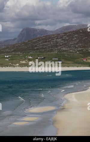 Harris and Scalpay in the Scottish Outer Hebrides Stock Photo