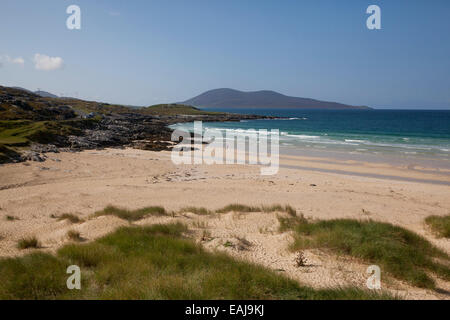 Harris and Scalpay in the Scottish Outer Hebrides Stock Photo