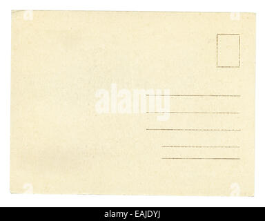 Vintage postcard isolated on white background Stock Photo - Alamy