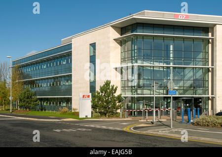 The PZ Cussons building, Manchester Business Park, Aviator Way, near Manchester Airport, England, UK Stock Photo