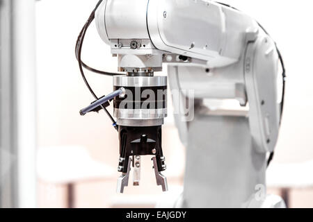 Industrial robot arm Stock Photo