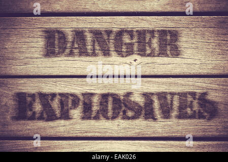 Danger Explosives Stock Photo