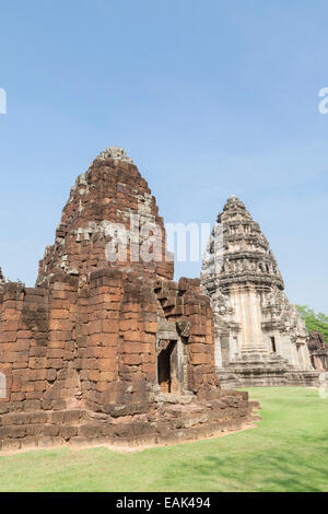 Prang Bhramathat at Prasat Hin Phimai temple, Thailand Stock Photo