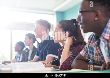 Students in classroom during lesson Stock Photo