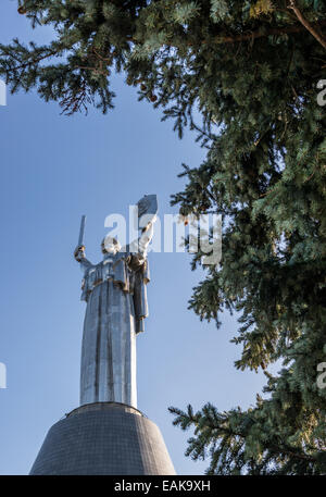 Mother Motherland monument - part of Museum of the Great Patriotic War in Kiev, Ukraine Stock Photo