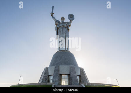Mother Motherland monument - part of Museum of the Great Patriotic War in Kiev, Ukraine Stock Photo