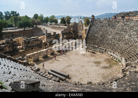 Roman theatre, ancient city of Myra, Demre, Antalya Province, Turkey Stock Photo