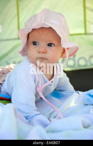 Baby, 4-5 months old, Germany Stock Photo