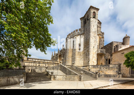 Convento de Cristo, Castle of the Knights Templar, UNESCO World Cultural Heritage Site, Tomar, Santarém District, Portugal Stock Photo