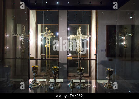 Italy, Milan, the Sant'Ambogio church interior Stock Photo