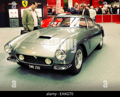 Ferrari 250 SWB on a stand at the Classic car show at the NEC Birmingham UK Stock Photo