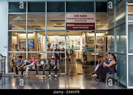 War Remnants Museum and the Requiem photography exhibit in Ho Chi Minh City, Vietnam. Stock Photo