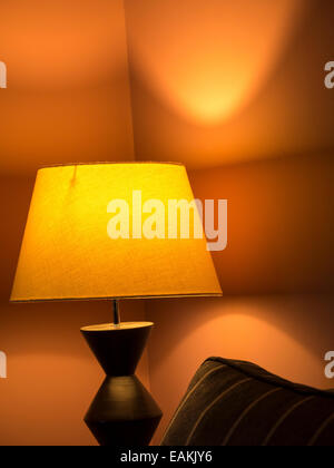 lamp,traditional english house interior Stock Photo