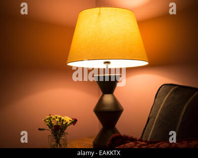 lamp,traditional english house interior Stock Photo