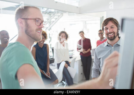 Business people having meeting in office Stock Photo