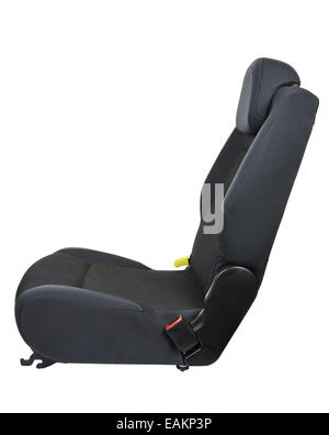 Car seat isolated on white background - side view Stock Photo