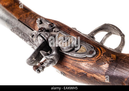 an old blunderbuss isolated over a white background Stock Photo