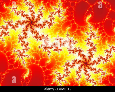 Digital visualization of a colourful fractal called Julia set. Mathematical Background Stock Photo