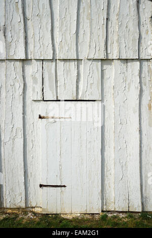 Weathered farm shed on the property of the Joseph Poffenberger Farm Antietam National Battlefield Sharpsburg Maryland USA. Stock Photo