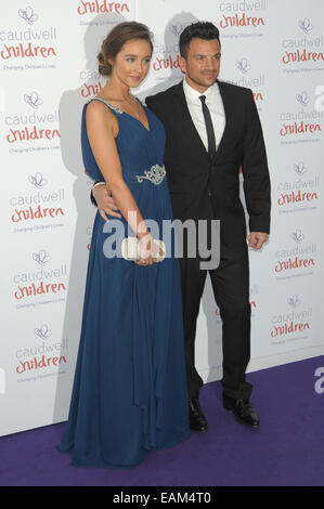 The Caudwell Children Butterfly Ball held at The Grosvenor House Hotel in London, UK.  Featuring: Emily MacDonagh,Peter Andre Where: London, United Kingdom When: 15 May 2014 Stock Photo