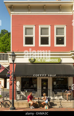 Downtown Hot Springs, Bath County, Virginia, USA home of the historic Homestead Resort Stock Photo