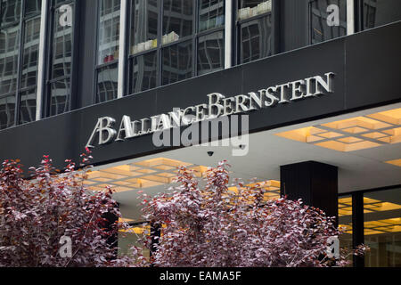 Alliance Bernstein asset management company in NYC Stock Photo