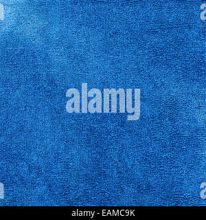 Blue Microfiber Textile Surface high resolution scan Stock Photo