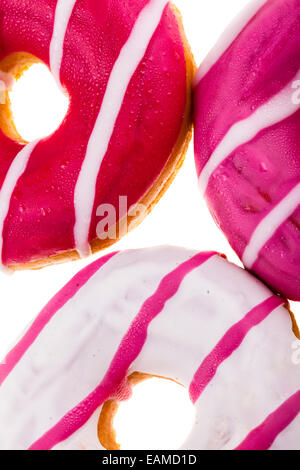 delicious tasty donuts isolated over a white background Stock Photo