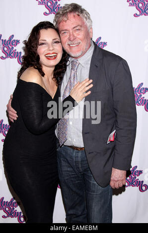 Opening night after party for Under My Skin held at KTCHN restaurant - Arrivals.  Featuring: Fran Drescher,Daniel Davis,The Nanny Where: New York, New York, United States When: 15 May 2014 Stock Photo