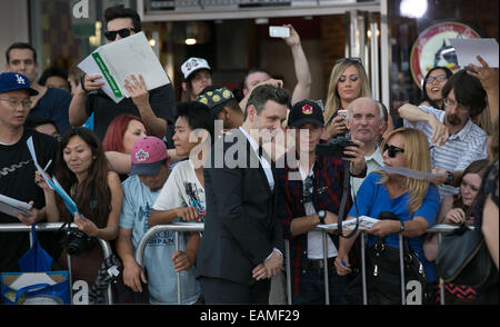 Celebrities attend the world premiere of 'A Million Ways To Die in the West' at Westwood Village Theatre - Arrivals  Featuring: Michael Sheen Where: Los Angeles, California, United States When: 15 May 2014 Stock Photo