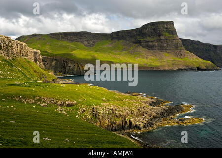 Coastal landscape on the Duirinish Peninsula, Isle of Skye, Inner Hebrides, Scotland, United Kingdom Stock Photo