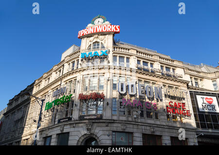 UK, Manchester, the print works, multicomplex shopping and cinema’s. Stock Photo