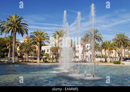 Fountain of the promenade of Salou in Catalonia, Spain. Stock Photo